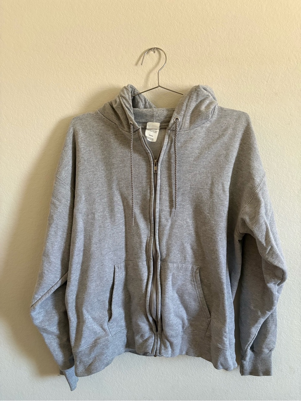 Gray Full-Zip Hooded Sweatshirt - Classic Woman’s Hoodie